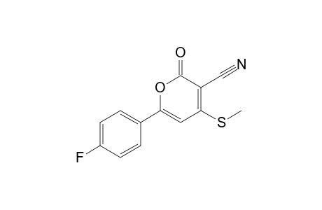 6-(4-fluorophenyl)-2-keto-4-(methylthio)pyran-3-carbonitrile