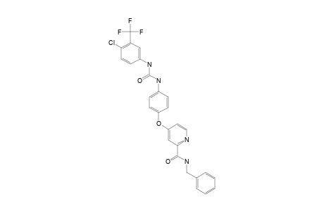 4-[4-[[4-CHLORO-3-(TRIFLUOROMETHY)-PHENYL]-CARBAMOYLAMINO]-PHENOXY]-N-BENZYL-PYRIDINE-2-CARBOXAMIDE