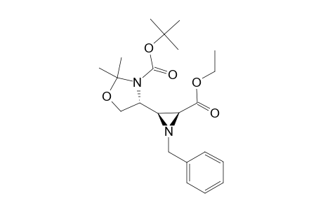 ETHYL-(2S,3R,4'R)-1-BENZYL-3-(3'-TERT.-BUTYLOXYCARBONYL-2',2'-DIMETHYLOXAZOLIDIN-4'-YL)-AZIRIDINE-2-CARBOXYLATE