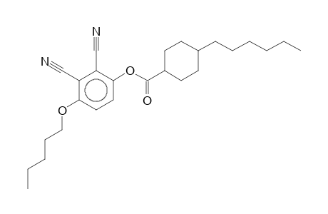 2,3-Dicyano-4-(pentyloxy)phenyl 4-hexylcyclohexanecarboxylate