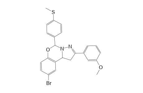 3-{9-bromo-5-[4-(methylsulfanyl)phenyl]-1,10b-dihydropyrazolo[1,5-c][1,3]benzoxazin-2-yl}phenyl methyl ether