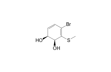 (1S,2S)-4-bromanyl-3-methylsulfanyl-cyclohexa-3,5-diene-1,2-diol