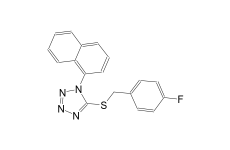 1H-tetrazole, 5-[[(4-fluorophenyl)methyl]thio]-1-(1-naphthalenyl)-