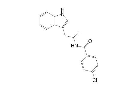 4-chloro-N-[2-(1H-indol-3-yl)-1-methylethyl]benzamide