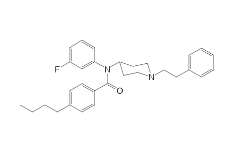 N-(3-Fluorophenyl)-N-[1-(2-phenylethyl)piperidin-4-yl]-4-butylbenzamide