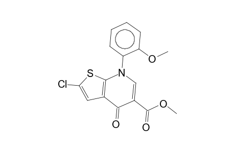 2-Chloro-4-keto-7-(2-methoxyphenyl)thieno[2,3-b]pyridine-5-carboxylic acid methyl ester