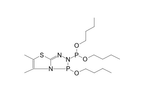 2-(DIBUTOXYPHOSPHINO)-3-BUTOXY-5,6-DIMETHYLTHIAZOLO[2,3-D]-1,2-DIHYDRO-1,2,4,3-TRIAZAPHOSPHOLE