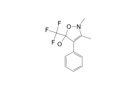 2,3-Dimethyl-4-phenyl-5-(trifluoromethyl)-1,2-oxazol-5-ol
