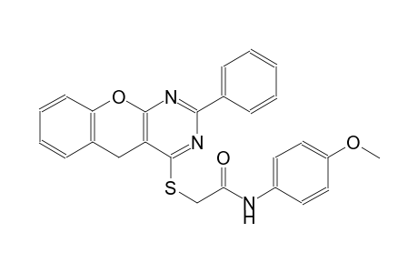 acetamide, N-(4-methoxyphenyl)-2-[(2-phenyl-5H-[1]benzopyrano[2,3-d]pyrimidin-4-yl)thio]-