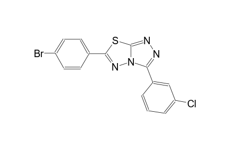 6-(4-bromophenyl)-3-(3-chlorophenyl)[1,2,4]triazolo[3,4-b][1,3,4]thiadiazole