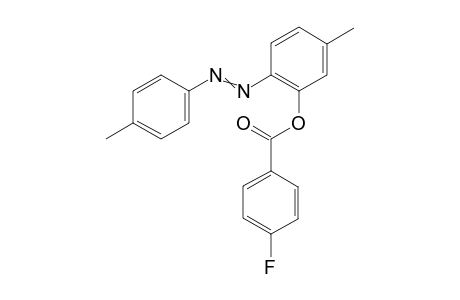 (E)-5-Methyl-2-(p-tolyldiazenyl)phenyl 4-Fluorobenzoate