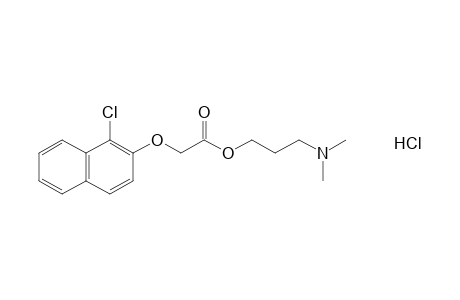 [(1-chloro-2-naphthyl)oxy]acetic acid, 3-(dimethylamino)propyl ester, hydrochloride