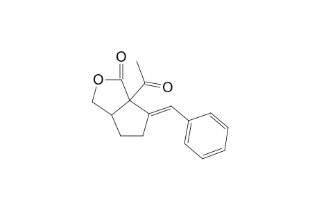 (E)-6a-acetyl-6-benzylidenehexahydro-1H-cyclopenta[c]furan-1-one