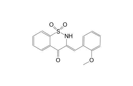 4H-1,2-benzothiazin-4-one, 2,3-dihydro-3-[(2-methoxyphenyl)methylene]-, 1,1-dioxide, (3Z)-