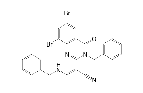 2-(3'-Benzyl-6',8'-dibromo-4'-oxo-3',4'-dihydroquinazolin-2'-yl)-3-(benzylamino)-acrylonitrile