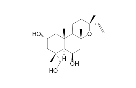 2.alpha.,6.beta.,18-Trihydroxymanoyl Oxide