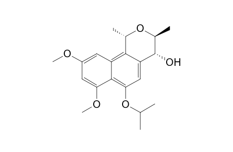 rel-(1S,3S,4R)-3,4-Dihydro-4-hydroxy-6-isopropoxy-7,9-dimethoxy-1,3-dimethylnaphtho[1,2-c]pyran