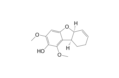 cis-2-Hydroxy-1,3-dimethoxy-5a,8,9,9a-tetrahydrodibenzofuran
