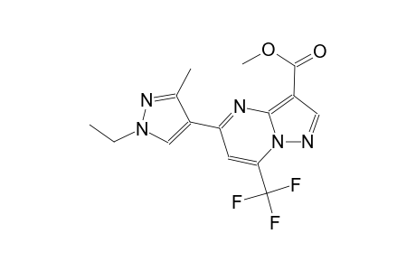 methyl 5-(1-ethyl-3-methyl-1H-pyrazol-4-yl)-7-(trifluoromethyl)pyrazolo[1,5-a]pyrimidine-3-carboxylate