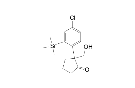 2-(4-Chloro-2-trimethylsilylphenyl)hydroxymethyl-1-cyclopentanone