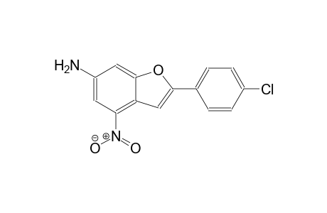 6-benzofuranamine, 2-(4-chlorophenyl)-4-nitro-