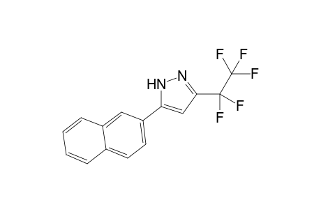 5-(Naphthalen-2-yl)-3-(perfluoroethyl)-1H-pyrazole