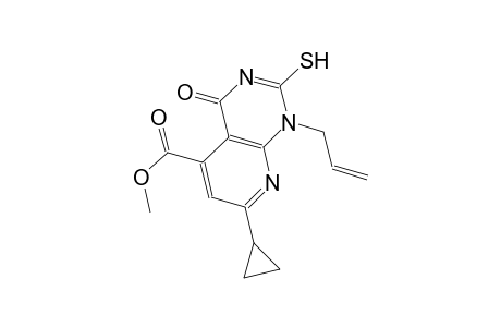 pyrido[2,3-d]pyrimidine-5-carboxylic acid, 7-cyclopropyl-1,4-dihydro-2-mercapto-4-oxo-1-(2-propenyl)-, methyl ester