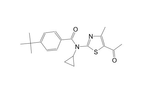 N-(5-acetyl-4-methyl-1,3-thiazol-2-yl)-4-tert-butyl-N-cyclopropylbenzamide