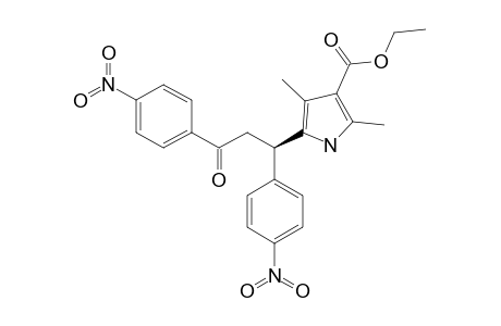 RAC-ETHYL-5-[1',3'-BIS-(4-NITROPHENYL)-3'-OXOPROPYL]-2,4-DIMETHYL-1H-PYRROLE-3-CARBOXYLATE