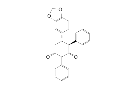 (4S,5S)-5-(1,3-Benzodioxol-5-yl)-2,4-diphenylcyclohexane-1,3-dione