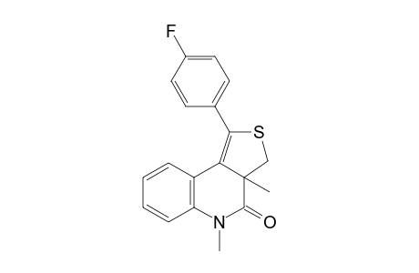 1-(4-Fluorophenyl)-3a,5-dimethyl-3,3a-dihydrothieno[3,4-c]quinolin-4(5H)-one