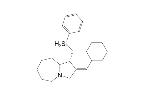 (1R*,2E,9aS*)-2-(Cyclohexylmethylene)-1-(phenylsilyl)methyloctahydropyrrolo[1,2-a]azepine