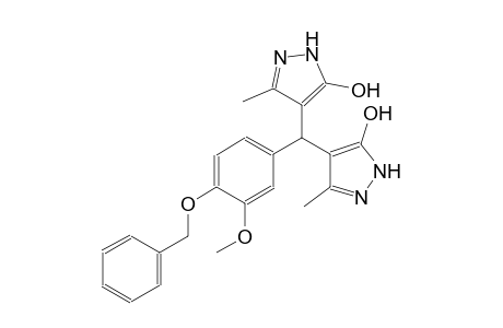 4-[[4-(benzyloxy)-3-methoxyphenyl](5-hydroxy-3-methyl-1H-pyrazol-4-yl)methyl]-3-methyl-1H-pyrazol-5-ol