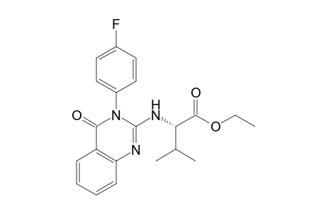 Ethyl N-[3-(4-fluorophenyl)-4-oxo-3,4-dihydro-2-quinazolinyl]valinate