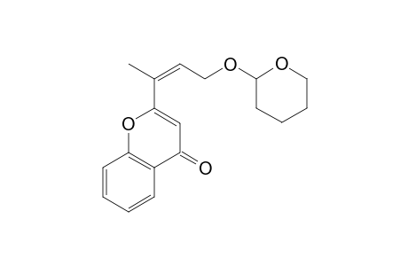 (Z)-2-[1-(2-Tetrahydropyranyloxy)buten-3-yl]-4H-chromen-4-one