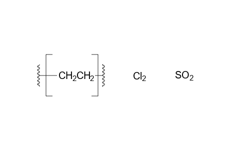 Polyethylene, chlorosulfonated
