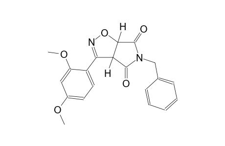 (3aR,6aS)-5-benzyl-3-(2,4-dimethoxyphenyl)-3aH-pyrrolo[3,4-d]isoxazole-4,6(5H,6aH)-dione