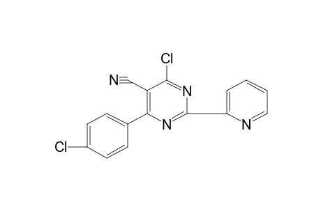 4-CHLORO-6-(p-CHLOROPHENYL)-2-(2-PYRIDYL)-5-PYRIMIDINECARBONITRILE