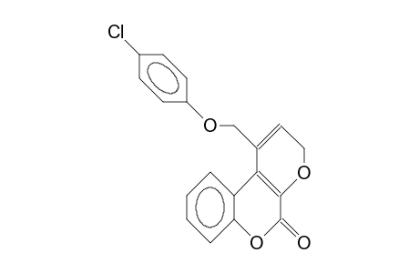 1-(4-Chloro-phenoxymethyl)-pyrano(2,3-C)(1)benzopyran-5(2H)-one