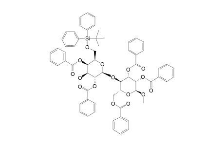 METHYL-2,4-DI-O-BENZOYL-6-O-(TERT.-BUTYLDIPHENYLSILYL)-BETA-D-GALACTOPYRANOSYL-(1->4)-2,3,6-TRI-O-BENZOYL-ALPHA-D-MANNOPYRANOSIDE