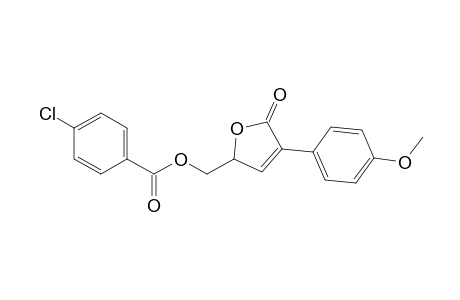 3-(4-Methoxyphenyl)-5-(4-chlorobenzoyloxymethyl)-2H,5H-furan-2-one