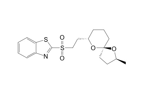 (2''S,5''R,7''S)-2-[2'-(2''-Methyl-1'',6''-dioxaspiro[4.5]dec-7''-yl)ethylsulfonyl]-benzothiazole