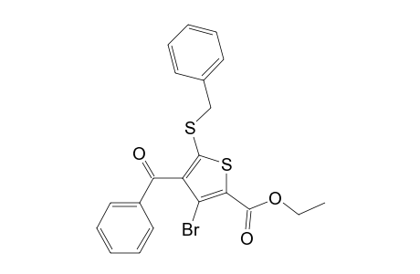 2-Thiophenecarboxylic acid, 4-benzoyl-3-bromo-5-[(phenylmethyl)thio]-, ethyl ester