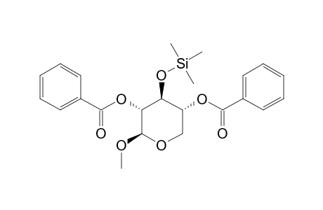 Methyl-2,4-di-O-benzoyl-3-O-trimethylsilyl.beta.-D-xylopyranosid