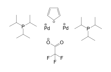 Mu-(Cyclopentadienyl)-Mu-(trifluoracetato)-bis(triisopropylhosphan)dipalladium(I)