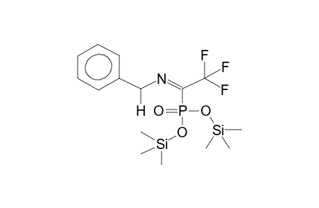 O,O-BIS(TRIMETHYLSILYL)-1-(BENZYLIDENAMINO)-2,2,2-TRIFLUOROETHYLPHOSPHONATE