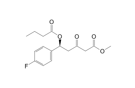 (5S)-Methyl .delta-butyryloxy-.delta.-(p-fluorophenyl)-.beta.-oxo-pentanoate