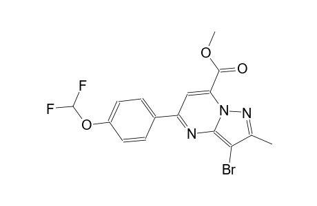 pyrazolo[1,5-a]pyrimidine-7-carboxylic acid, 3-bromo-5-[4-(difluoromethoxy)phenyl]-2-methyl-, methyl ester