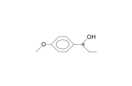 4-Anisyl-ethyl-hydroxy-carbenium cation