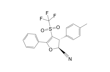 2-Cyano-3-(4-tolyl)-4-trifluoromethylsulfonyl-5-phenyl trans-dihydrofuran